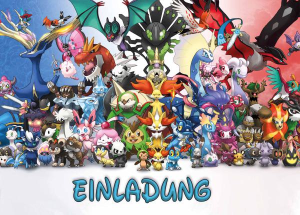 Pokemon-Einladungskarten